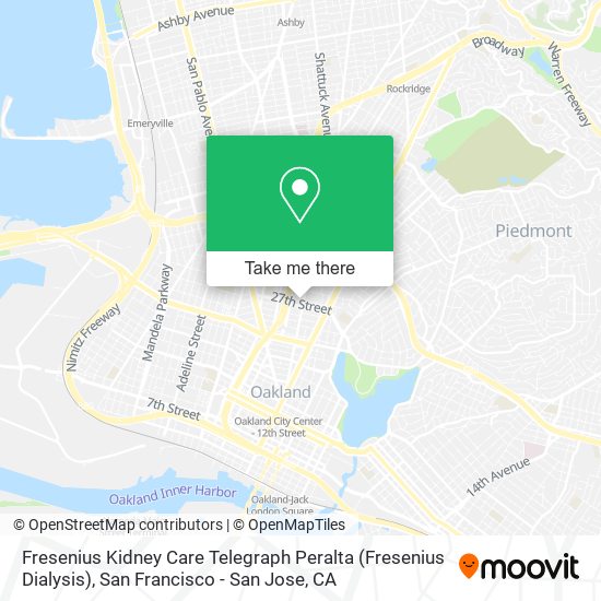 Mapa de Fresenius Kidney Care Telegraph Peralta (Fresenius Dialysis)