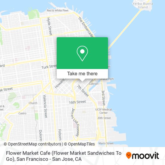 Mapa de Flower Market Cafe (Flower Market Sandwiches To Go)