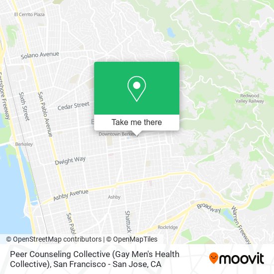 Mapa de Peer Counseling Collective (Gay Men's Health Collective)