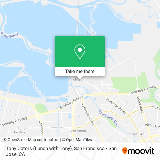 Mapa de Tony Caters (Lunch with Tony)