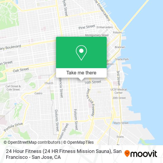 24 Hour Fitness (24 HR Fitness Mission Sauna) map