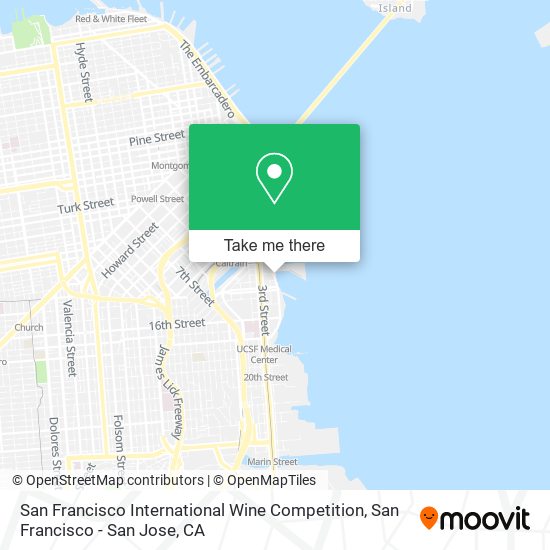 Mapa de San Francisco International Wine Competition