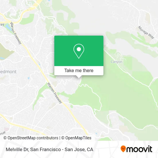 Melville Dr map