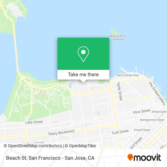 Beach St map