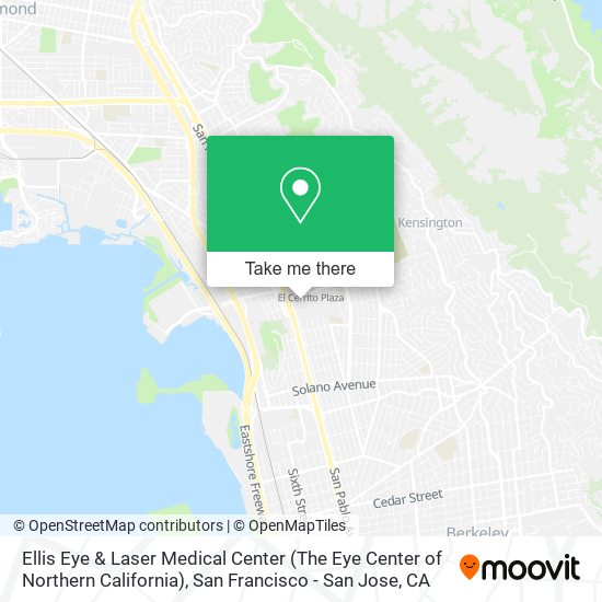 Mapa de Ellis Eye & Laser Medical Center (The Eye Center of Northern California)