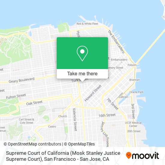 Mapa de Supreme Court of California (Mosk Stanley Justice Supreme Court)