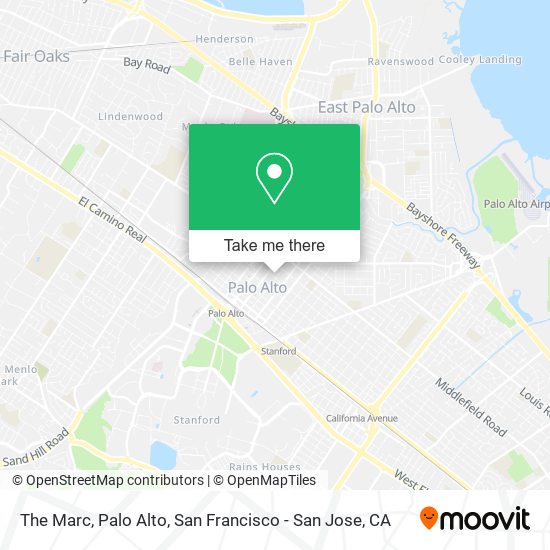 Mapa de The Marc, Palo Alto