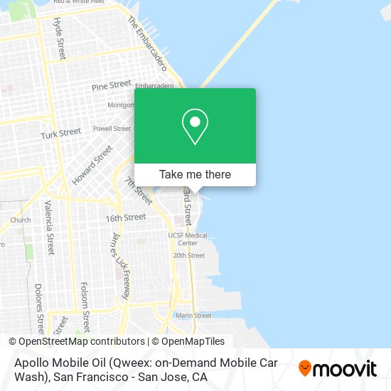 Mapa de Apollo Mobile Oil (Qweex: on-Demand Mobile Car Wash)