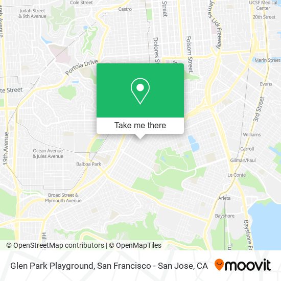 Mapa de Glen Park Playground