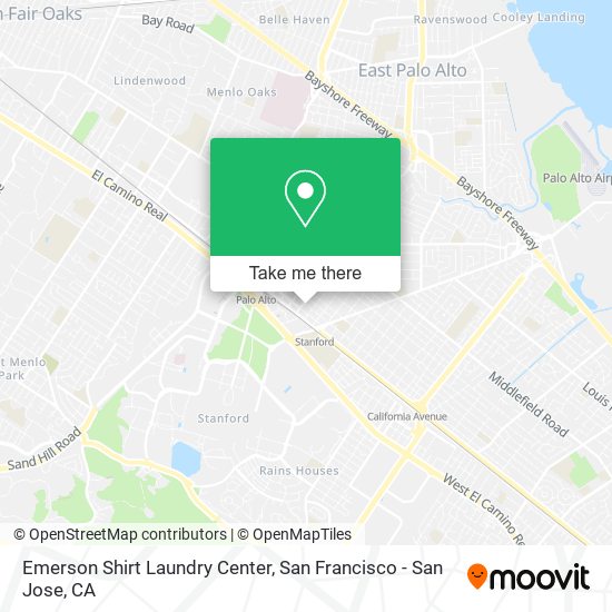 Emerson Shirt Laundry Center map