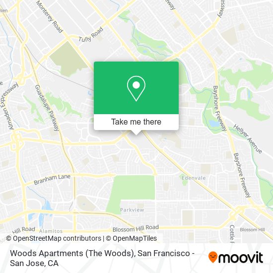 Mapa de Woods Apartments (The Woods)