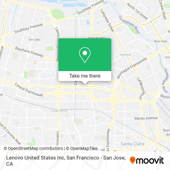 Mapa de Lenovo United States Inc