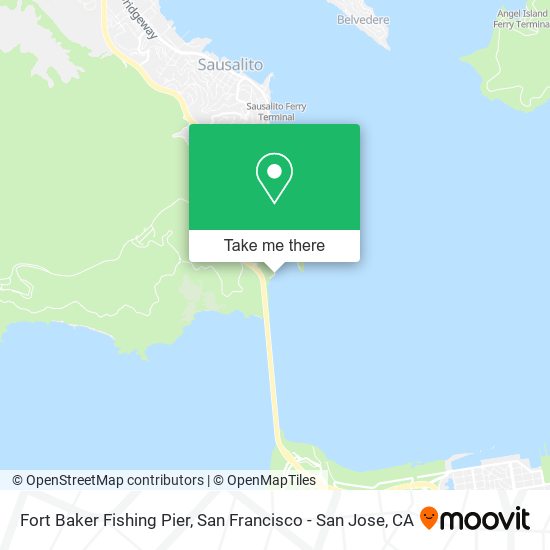Mapa de Fort Baker Fishing Pier