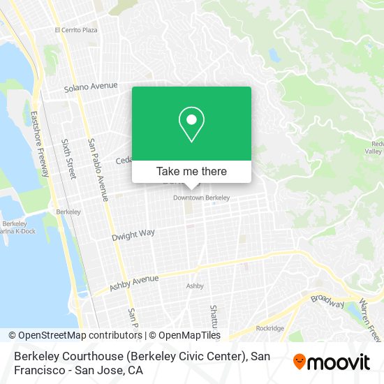 Mapa de Berkeley Courthouse (Berkeley Civic Center)