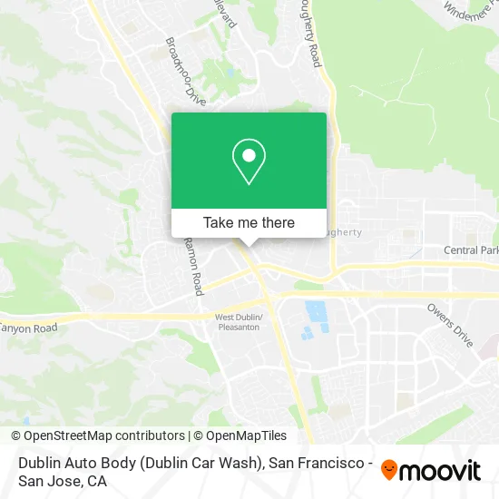 Mapa de Dublin Auto Body (Dublin Car Wash)
