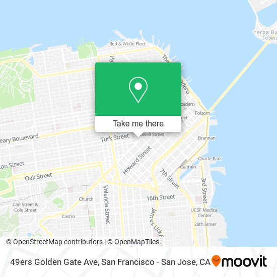 49ers Golden Gate Ave map