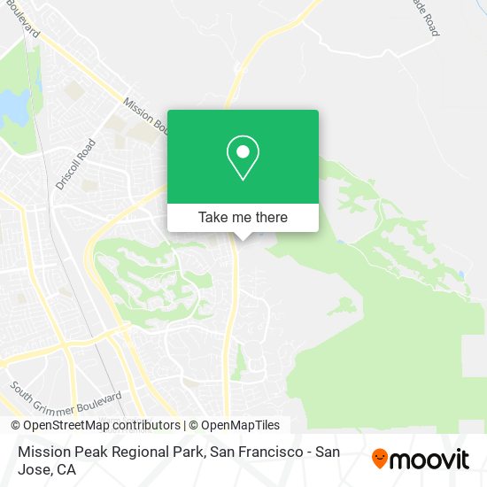 Mapa de Mission Peak Regional Park