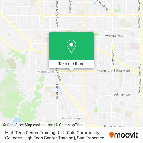 Mapa de High Tech Center Training Unit (Calif Community Colleges High Tech Center Training)