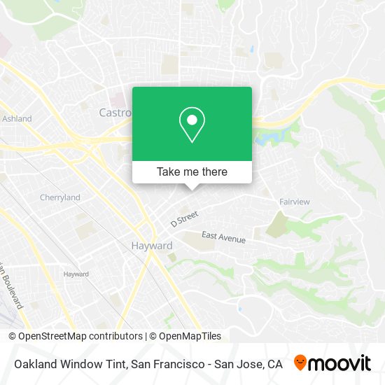 Oakland Window Tint map