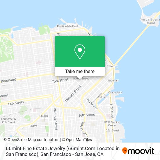 Mapa de 66mint Fine Estate Jewelry (66mint.Com Located in San Francisco)