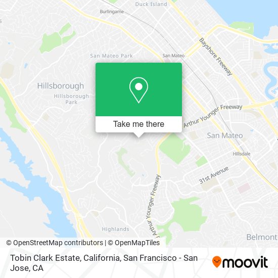Tobin Clark Estate, California map