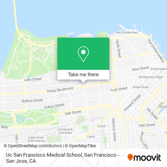 Uc San Francisco Medical School map