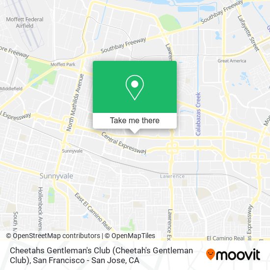 Mapa de Cheetahs Gentleman's Club