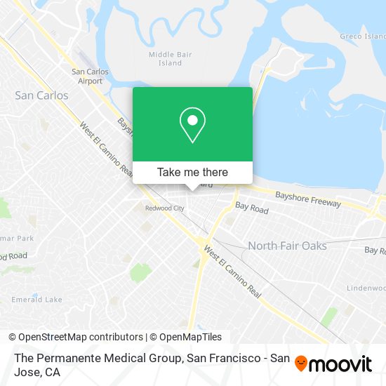 The Permanente Medical Group map