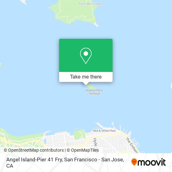 Angel Island-Pier 41 Fry map