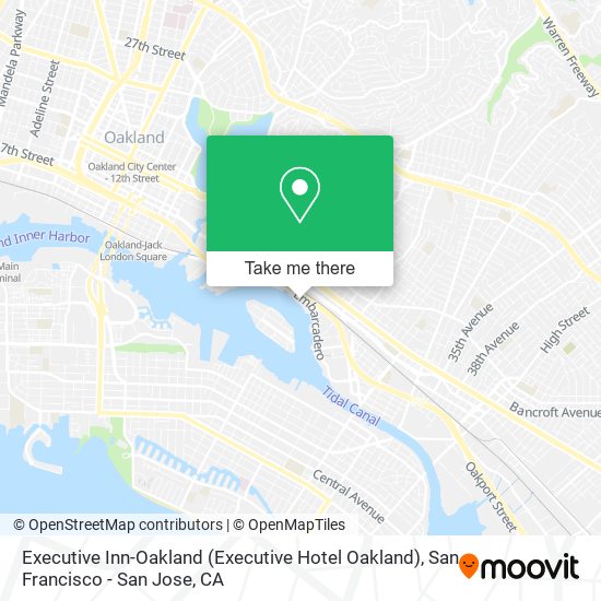 Executive Inn-Oakland (Executive Hotel Oakland) map