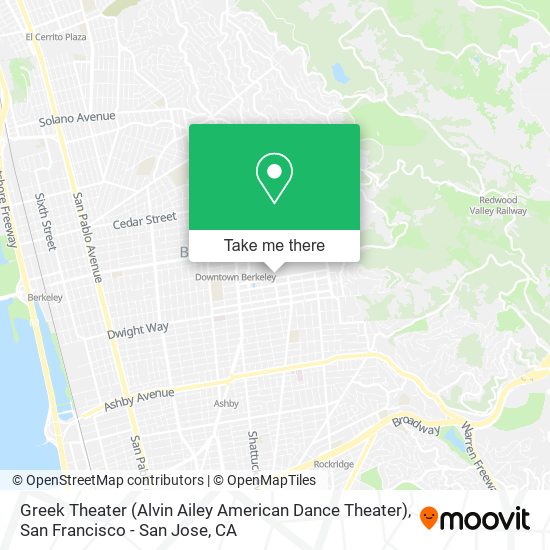 Mapa de Greek Theater (Alvin Ailey American Dance Theater)