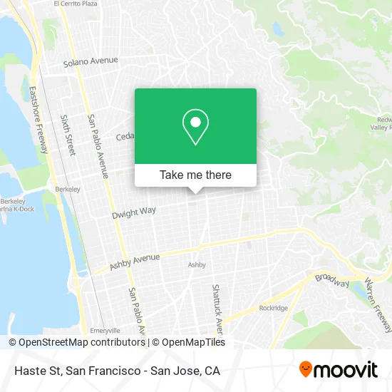 Mapa de Haste St