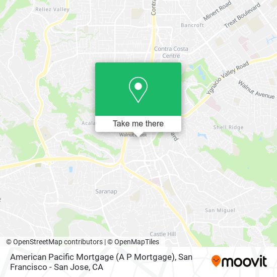 American Pacific Mortgage (A P Mortgage) map