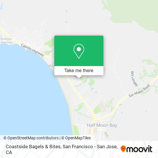 Coastside Bagels & Bites map