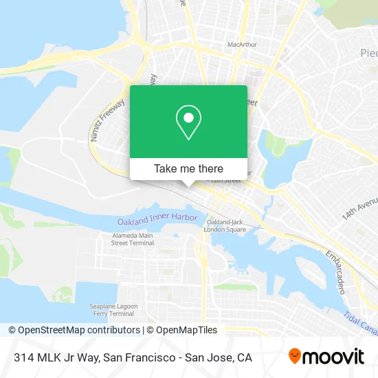 314 MLK Jr Way map