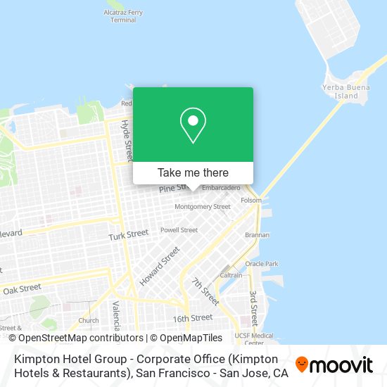 Kimpton Hotel Group - Corporate Office (Kimpton Hotels & Restaurants) map