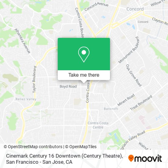 Cinemark Century 16 Downtown (Century Theatre) map