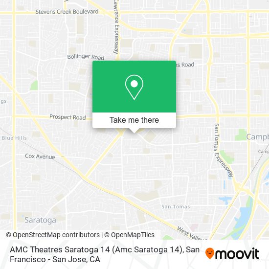 AMC Theatres Saratoga 14 (Amc Saratoga 14) map