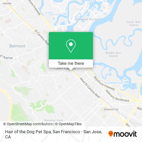 Hair of the Dog Pet Spa map