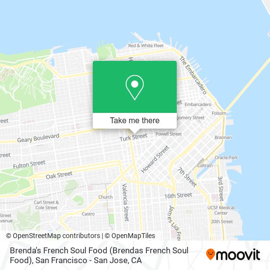 Mapa de Brenda's French Soul Food (Brendas French Soul Food)