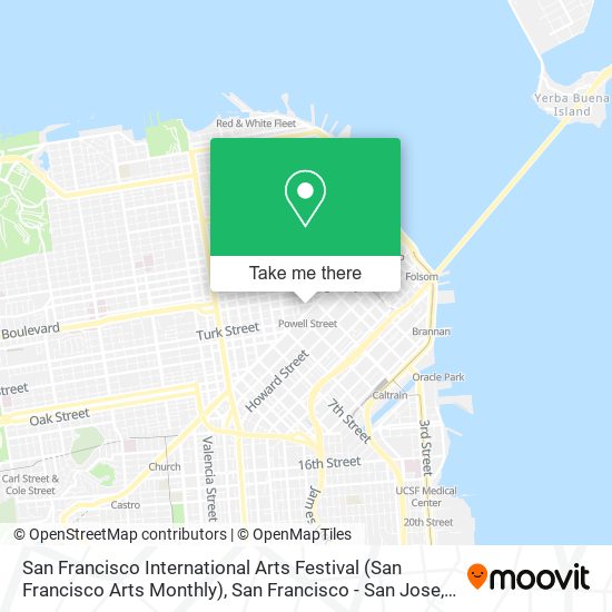 Mapa de San Francisco International Arts Festival (San Francisco Arts Monthly)