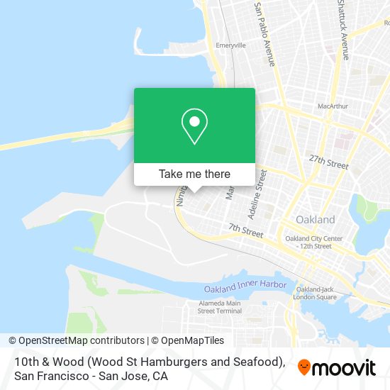 Mapa de 10th & Wood (Wood St Hamburgers and Seafood)