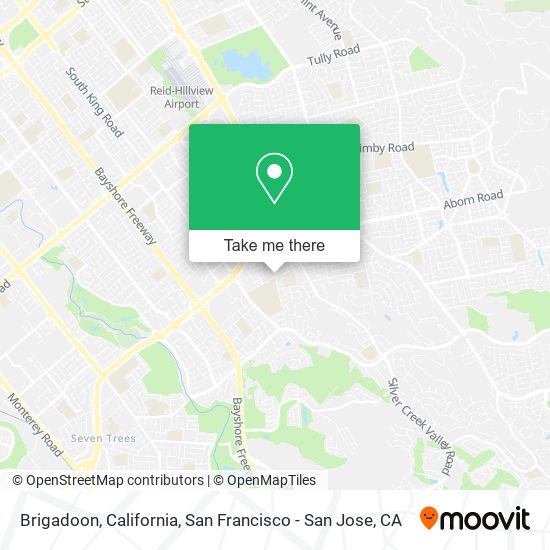 Mapa de Brigadoon, California