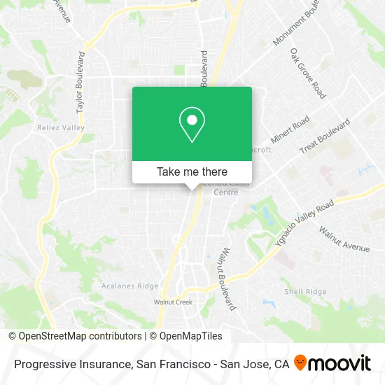 Progressive Insurance map