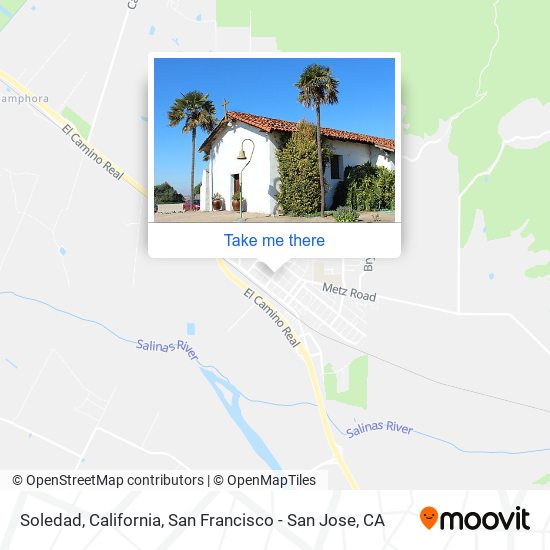 Soledad, California map