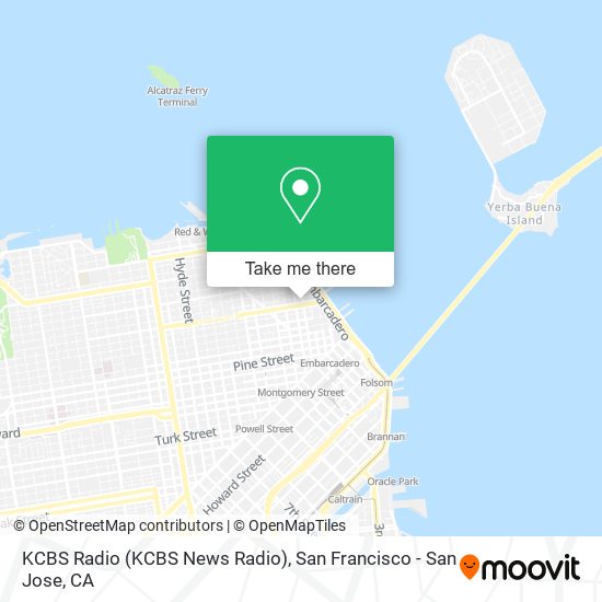 KCBS Radio (KCBS News Radio) map