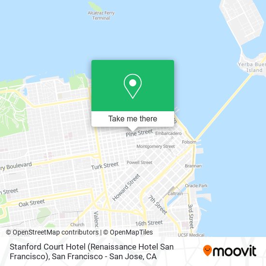 Stanford Court Hotel (Renaissance Hotel San Francisco) map