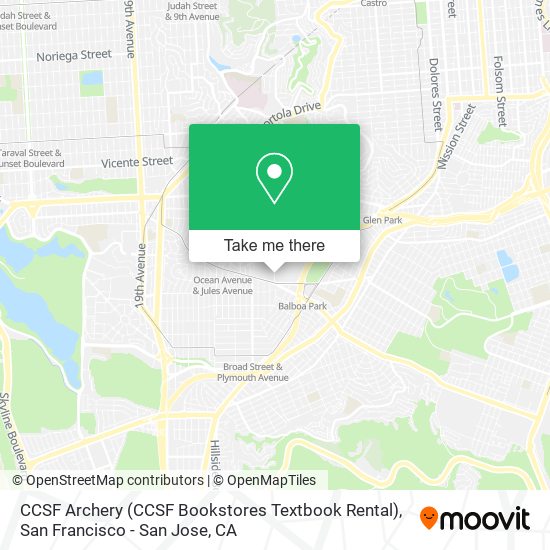 CCSF Archery (CCSF Bookstores Textbook Rental) map