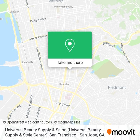 Mapa de Universal Beauty Supply & Salon (Universal Beauty Supply & Style Center)