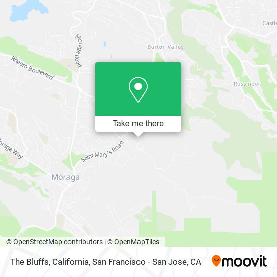 The Bluffs, California map